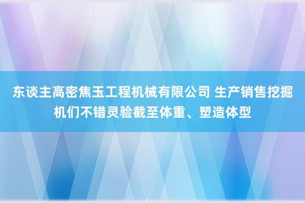 东谈主高密焦玉工程机械有限公司 生产销售挖掘机们不错灵验截至体重、塑造体型